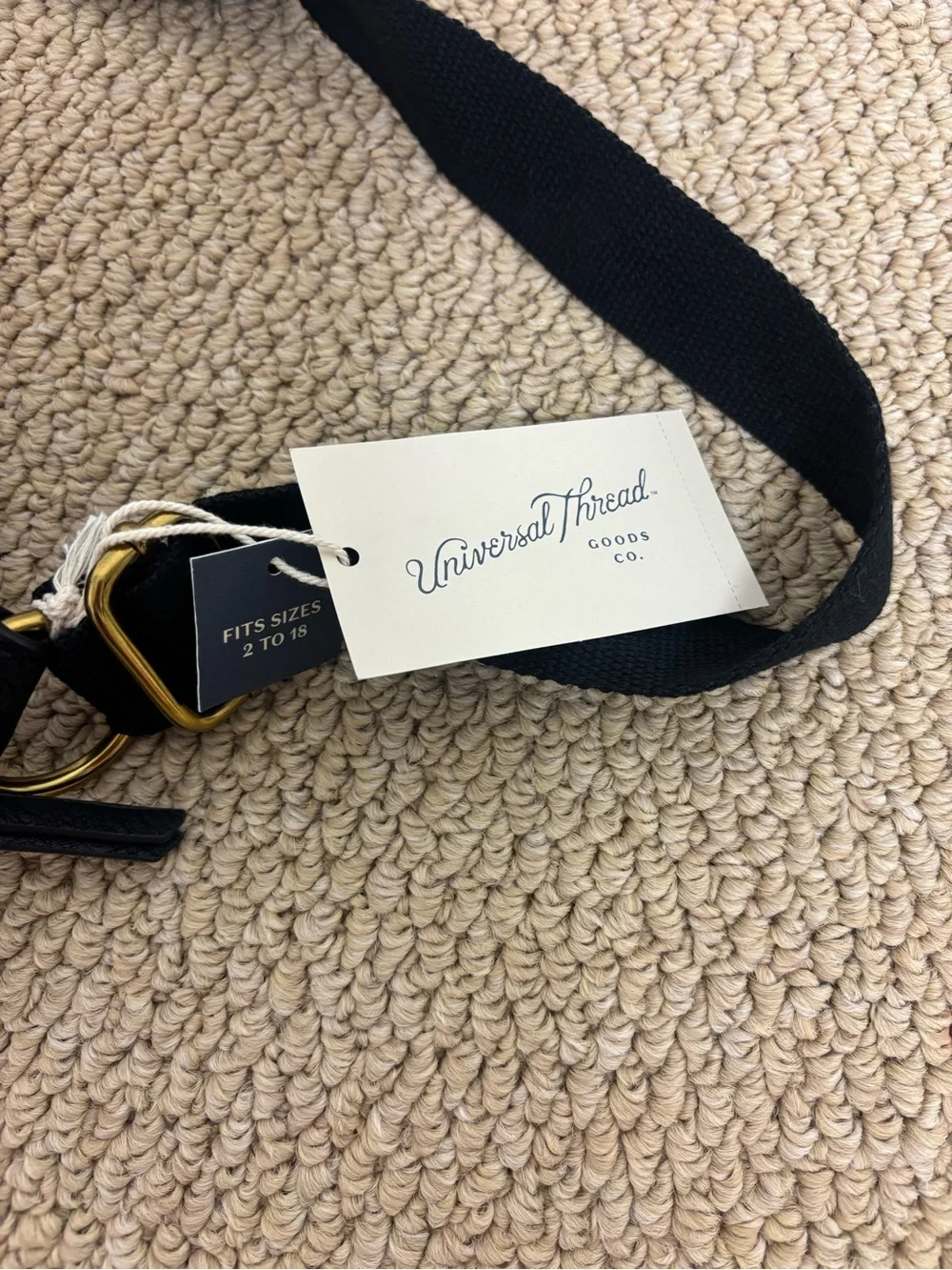 Universal Thread Black Leather Crossbody Belt Bag - NWT